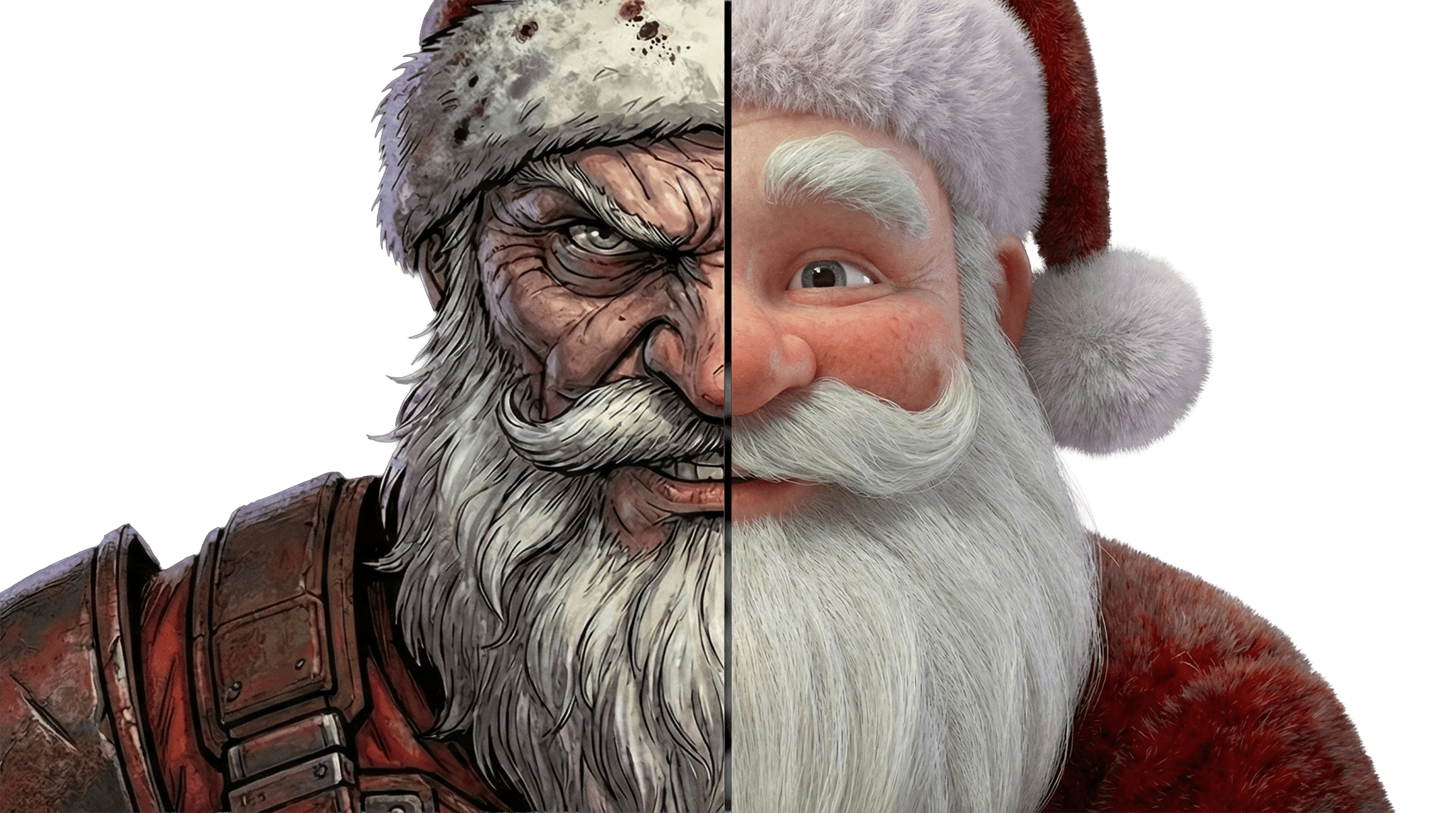 Due versioni di Babbo Natale